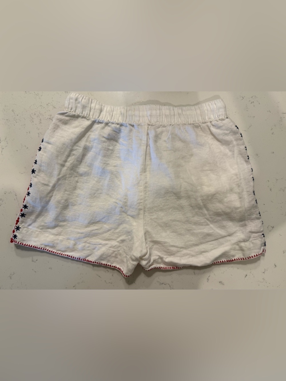 Cynthia Rowley White Linen Embroidered Beach Shorts XS - Picture 6 of 6